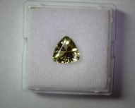 icon number one of Gold Beryl 3.47 Trilliant 11mm item 314