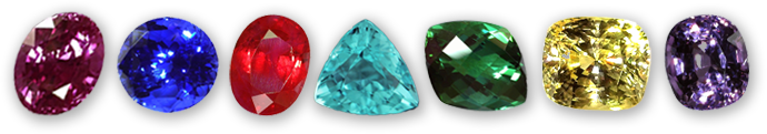 Sample of the gemstones we sell